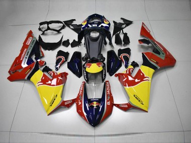 17-20 Blau Gelb Rot Rot Bull Honda CBR1000RR Motorrad Verkleidung