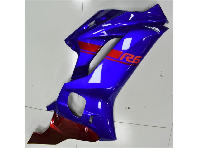 17-21 Blau Rot Yamaha YZF R6 Motorrad Verkleidung