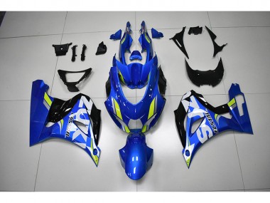 17-21 Blau weißer Aufkleber Suzuki GSXR 1000 Motorrad Verkleidung