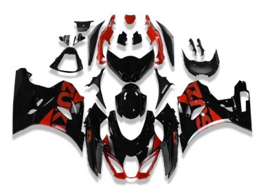 17-21 Schwarz Rot Suzuki GSXR 1000 Motorrad Verkleidungen