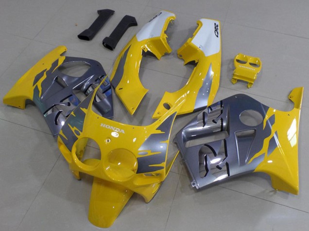 1988-1989 Graues Gelb Honda CBR250RR MC19 Motorrad Verkleidung 1988-1989 Graues Gelb Honda CBR250RR MC19 Motorrad Verkleidung