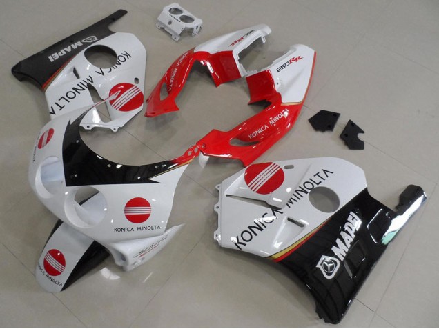 91-98 Rot Konica Honda CBR250RR MC22 Motorrad Verkleidung 91-98 Rot Konica Honda CBR250RR MC22 Motorrad Verkleidung
