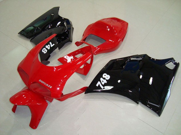 93-05 Rot Schwarz Ducati 748 916 996 996S Motorrad Verkleidung 93-05 Rot Schwarz Ducati 748 916 996 996S Motorrad Verkleidung