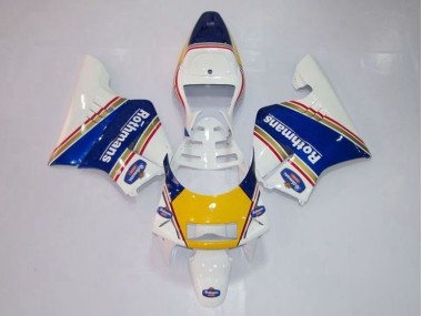 94-96 Gelb Weiß Blau Honda NSR250 MC28 P4 Motorrad Verkleidung