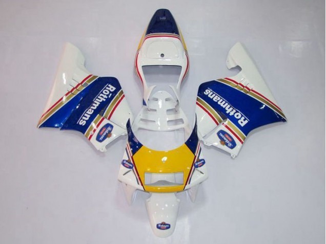 94-96 Gelb Weiß Blau Honda NSR250 MC28 P4 Motorrad Verkleidung