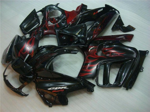 95-98 Schwarz Honda CBR600 F3 Motorrad Verkleidung 95-98 Schwarz Honda CBR600 F3 Motorrad Verkleidung