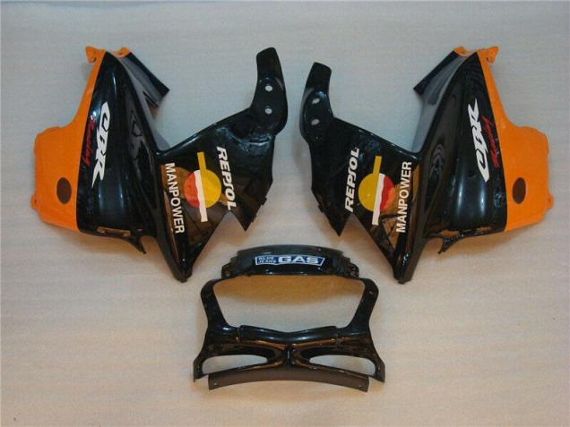 95-98 Schwarz Orange Repsol Honda CBR600 F3 Motorrad Verkleidung 95-98 Schwarz Orange Repsol Honda CBR600 F3 Motorrad Verkleidung