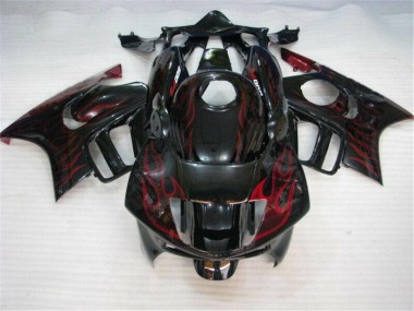 95-98 Schwarz rote Flamme Honda CBR600 F3 Motorrad Verkleidung