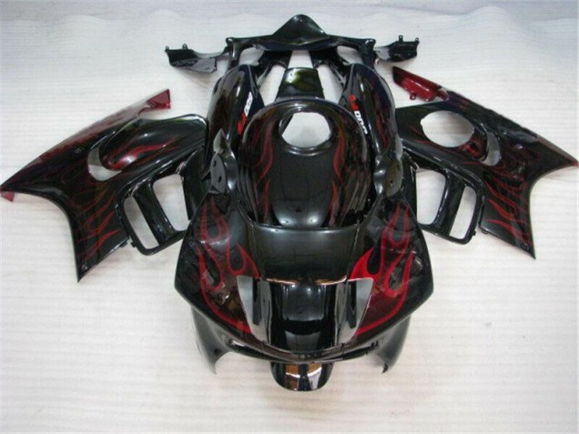 95-98 Schwarz rote Flamme Honda CBR600 F3 Motorrad Verkleidung 95-98 Schwarz rote Flamme Honda CBR600 F3 Motorrad Verkleidung