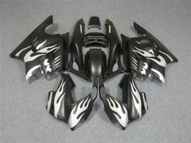 95-98 Schwarze weiße Flamme Honda CBR600 F3 Motorrad Verkleidung