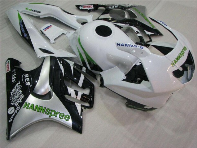95-98 Weiß Grün Hannspree Honda CBR600 F3 Motorrad Verkleidung 95-98 Weiß Grün Hannspree Honda CBR600 F3 Motorrad Verkleidung