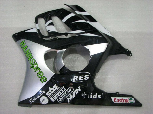 95-98 Weiß Grün Hannspree Honda CBR600 F3 Motorrad Verkleidung 95-98 Weiß Grün Hannspree Honda CBR600 F3 Motorrad Verkleidung