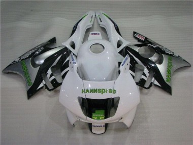 95-98 Weiß Grün Hannspree Honda CBR600 F3 Motorrad Verkleidung