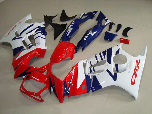 95-98 Weiß Rot Blau Honda CBR600 F3 Motorrad Verkleidung