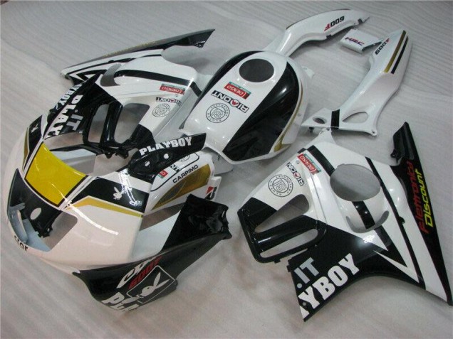 95-98 Weiß Schwarz Playboy Honda CBR600 F3 Motorrad Verkleidung 95-98 Weiß Schwarz Playboy Honda CBR600 F3 Motorrad Verkleidung