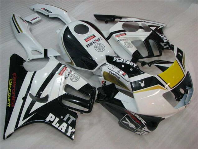 95-98 Weiß Schwarz Playboy Honda CBR600 F3 Motorrad Verkleidung 95-98 Weiß Schwarz Playboy Honda CBR600 F3 Motorrad Verkleidung