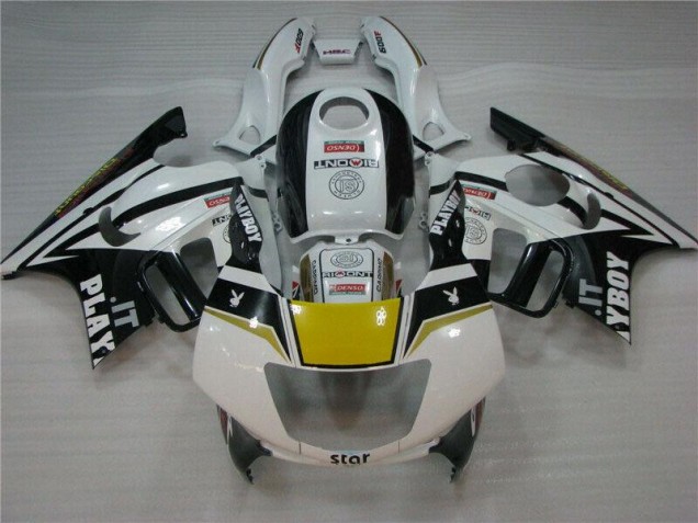 95-98 Weiß Schwarz Playboy Honda CBR600 F3 Motorrad Verkleidung 95-98 Weiß Schwarz Playboy Honda CBR600 F3 Motorrad Verkleidung