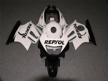 95-98 Weiß Schwarz Repsol Honda CBR600 F3 Motorrad Verkleidung