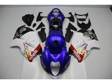 96-07 Blau Weiß Suzuki GSXR 1300 Hayabusa Motorrad Verkleidungen