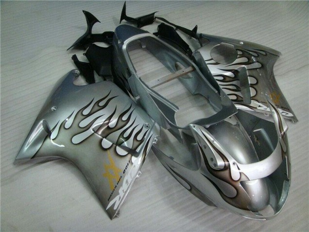96-07 Flamme Silber grau Honda CBR1100XX Motorrad Verkleidung 96-07 Flamme Silber grau Honda CBR1100XX Motorrad Verkleidung