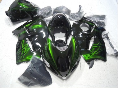 96-07 Schwarz Grün Suzuki GSXR 1300 Hayabusa Motorrad Verkleidung