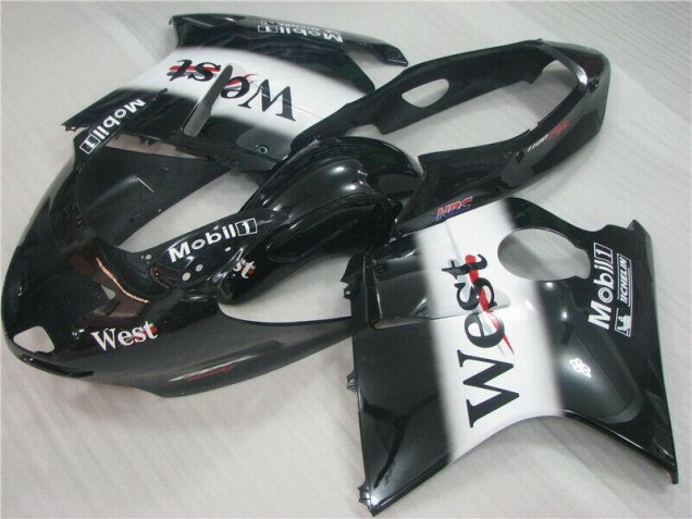 96-07 Schwarz weißes Westmuster Honda CBR1100XX Motorrad Verkleidung 96-07 Schwarz weißes Westmuster Honda CBR1100XX Motorrad Verkleidung