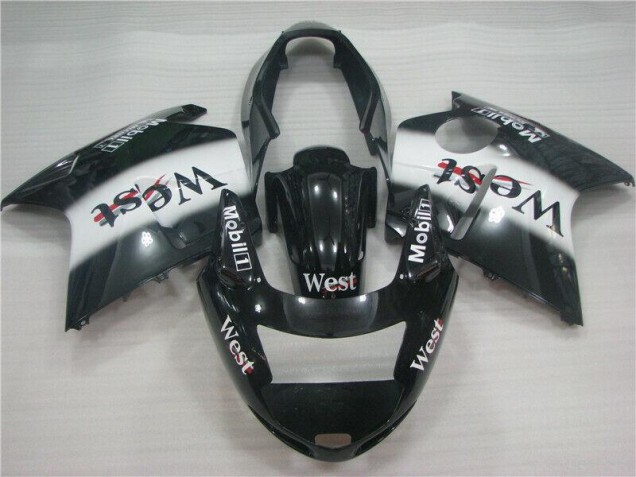 96-07 Schwarz weißes Westmuster Honda CBR1100XX Motorrad Verkleidung 96-07 Schwarz weißes Westmuster Honda CBR1100XX Motorrad Verkleidung