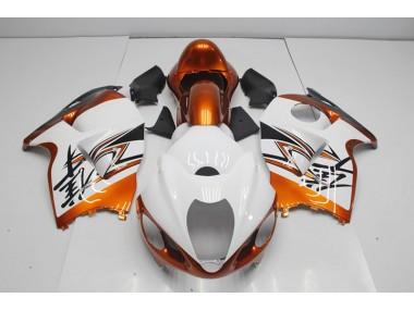 96-07 Weiß Orange Suzuki GSXR 1300 Hayabusa Motorrad Verkleidung