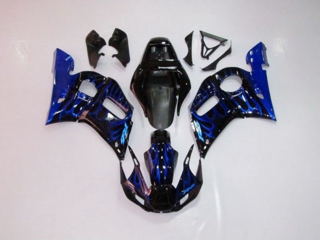 98-02 Blau Flamme Yamaha YZF R6 Motorrad Verkleidung