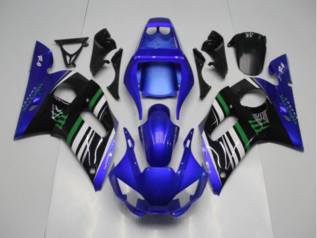 98-02 Blau Monster Yamaha YZF R6 Motorrad Verkleidung 98-02 Blau Monster Yamaha YZF R6 Motorrad Verkleidung