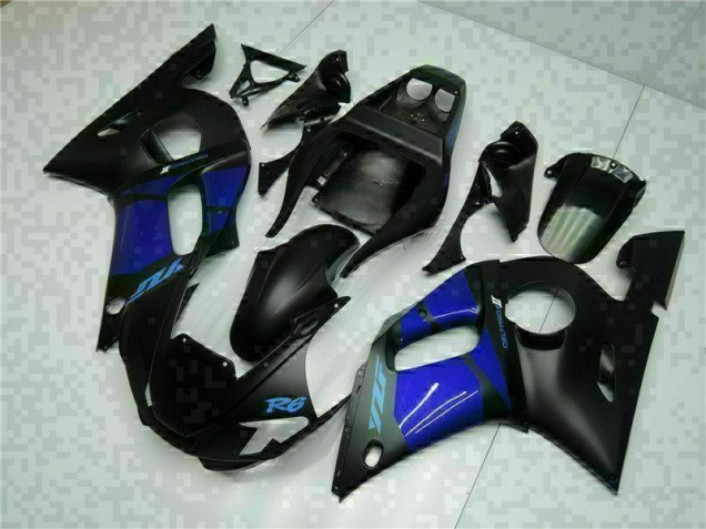 98-02 Blau Schwarz Yamaha YZF R6 Motorrad Verkleidung 98-02 Blau Schwarz Yamaha YZF R6 Motorrad Verkleidung
