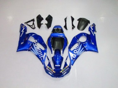 98-02 Blau weiße Go Motul Yamaha YZF R6 Motorrad Verkleidung