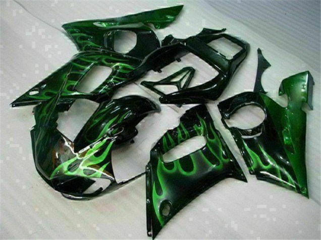 98-02 Grün Schwarz Yamaha YZF R6 Motorrad Verkleidung 98-02 Grün Schwarz Yamaha YZF R6 Motorrad Verkleidung