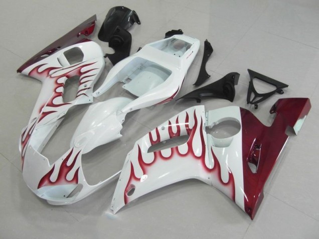 98-02 Rot Flamme Yamaha YZF R6 Motorrad Verkleidung 98-02 Rot Flamme Yamaha YZF R6 Motorrad Verkleidung