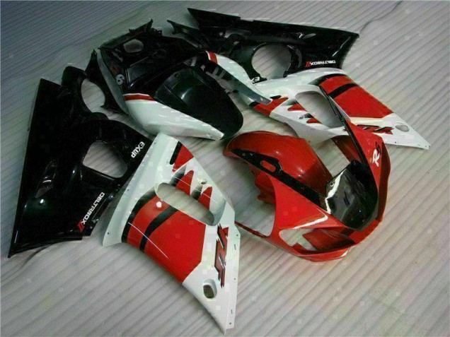 98-02 Rot Schwarz Yamaha YZF R6 Motorrad Vollverkleidung 98-02 Rot Schwarz Yamaha YZF R6 Motorrad Vollverkleidung