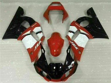 98-02 Rot Weiß Yamaha YZF R6 Motorrad Verkleidung