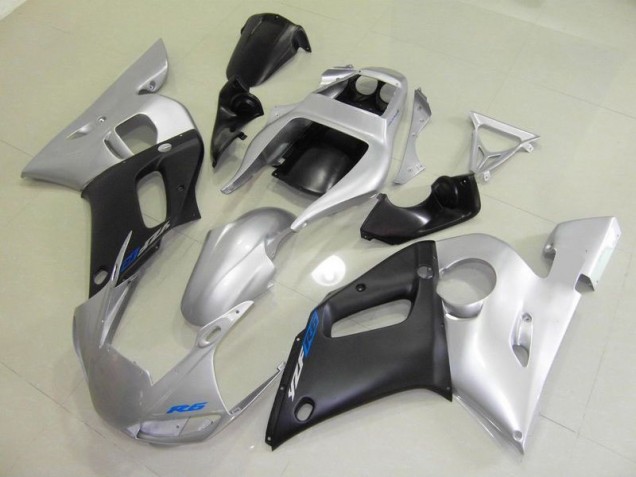 98-02 Schwarz Silber Yamaha YZF R6 Motorrad Verkleidung 98-02 Schwarz Silber Yamaha YZF R6 Motorrad Verkleidung