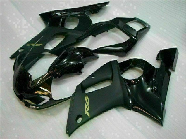 98-02 Schwarz Yamaha YZF R6 Motorrad Verkleidungen 98-02 Schwarz Yamaha YZF R6 Motorrad Verkleidungen