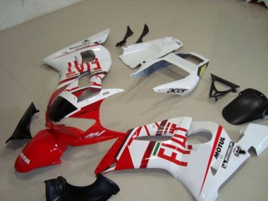 98-02 Weiß Rot Fiat Motul Acer Yamaha YZF R6 Motorrad Verkleidung