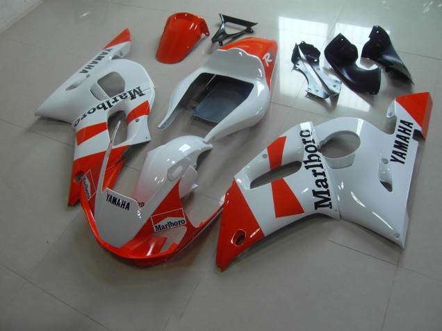 98-02 Weiß Rot Marlboro Yamaha YZF R6 Motorrad Verkleidung