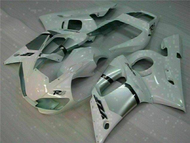98-02 Weiß Yamaha YZF R6 Motorrad Verkleidung 98-02 Weiß Yamaha YZF R6 Motorrad Verkleidung