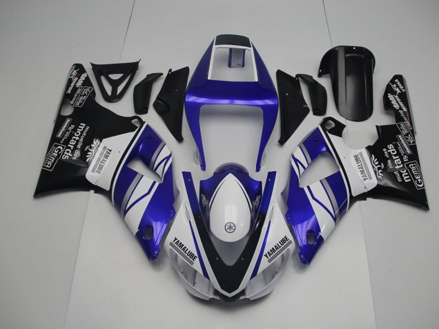 98-99 Blau Weiß Schwarz Yamaha YZF R1 Motorrad Verkleidung 98-99 Blau Weiß Schwarz Yamaha YZF R1 Motorrad Verkleidung