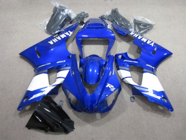 98-99 Blau weißer Aufkleber Yamaha YZF R1 Motorrad Verkleidung