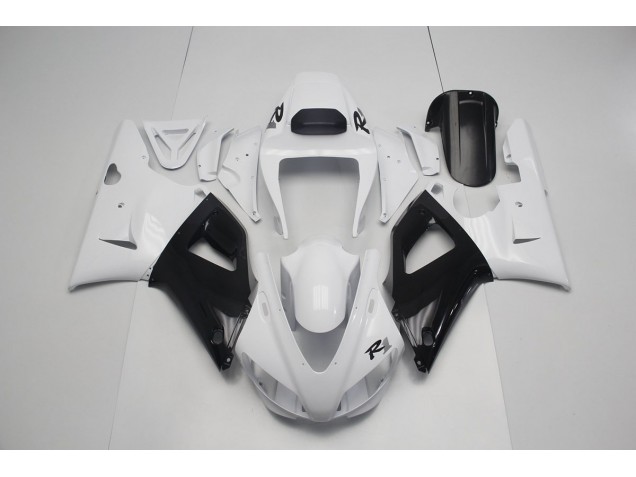 98-99 Perl Weiß Schwarz Yamaha YZF R1 Motorrad Verkleidung