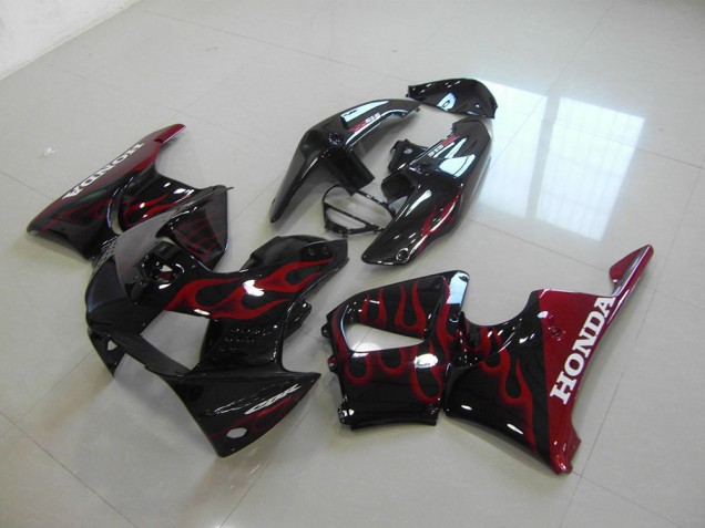 98-99 Schwarz Rot Honda CBR900RR 919 Motorrad Verkleidungen