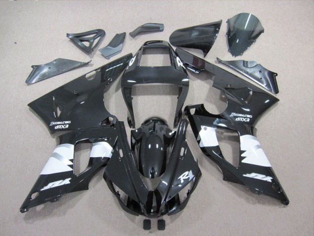 98-99 Schwarz Weiß Aufkleber Yamaha YZF R1 Motorrad Verkleidung