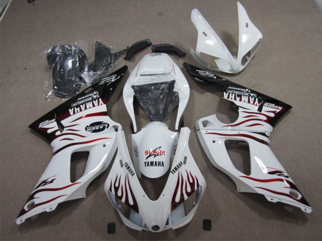 98-99 Weiß Hai Yamaha YZF R1 Motorrad Verkleidung 98-99 Weiß Hai Yamaha YZF R1 Motorrad Verkleidung