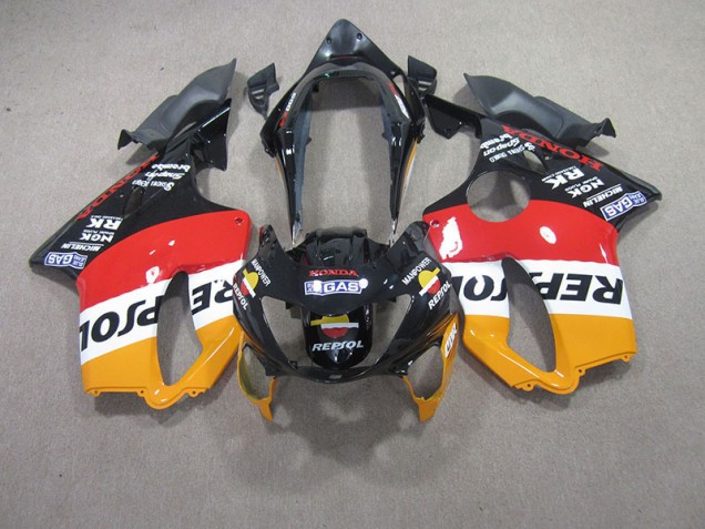 99-00 Rot Schwarz Repsol Honda CBR600 F4 Motorrad Verkleidung