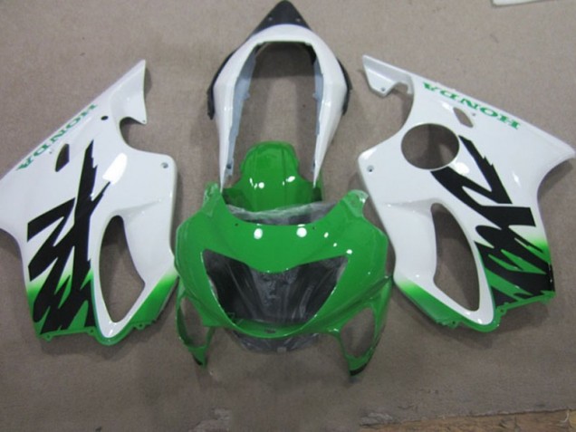 99-00 Weiß Grün Honda CBR600 F4 Motorrad Verkleidung